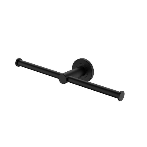 Fienza Kaya Double Toilet Roll Holder Matte Black 82809MB