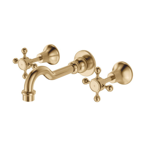 Fienza Lillian Shepherds Crook Bath Set Urban Brass 336102UB