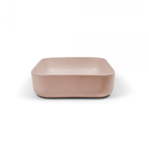 Nood Co Concrete Cube Basin Surface Mount Blush Pink CU1-1-0-Blush Pink