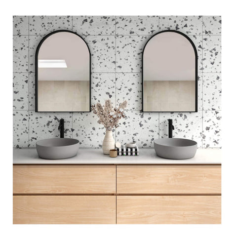 Oliveri Naples Basin Round Counter Top Matte Grey NA3771G