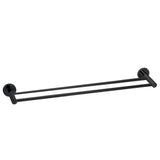 Seima Ithaca Double 600mm Towel Rail Matte Black 191932