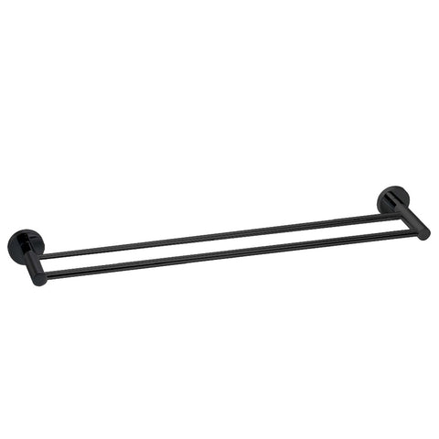 Seima Ithaca Double 600mm Towel Rail Matte Black 191932