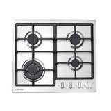 Artusi Cooktop 60cm 4 Burner Gas Hob With Flame Failure Cast Iron Trivets Stainless Steel CAGH600CIX (4615426768956)