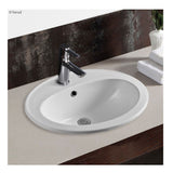 Fienza Inset Lacy Basin 1th White RB506A