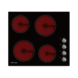 Artusi Cooktop 60cm Electric Ceramic With Knob Control Black CACC604 (4615427194940)