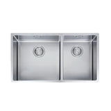 Franke Bolero Sink 780mm 1 & 3/4 Stainless Steel Inc RM44 , DT360 (Right hand side small bowl) BOX220-42/29 SBR