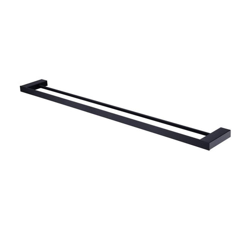 Oliveri Athens Towel Rail Double 800mm Matte Black AT4630DMB (4646979469372)