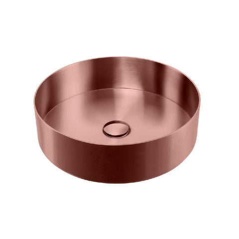 Oliveri Milan Round Basin Counter Top Stainless Steel Copper MI71CU