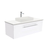 Fienza Kados Semi Inset Cast Stone Basin White CSB05