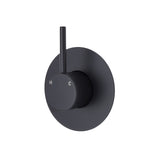 Fienza Kaya Up Wall Mixer Large Round Plate Matte Black 228114B-3 (4705867661372)