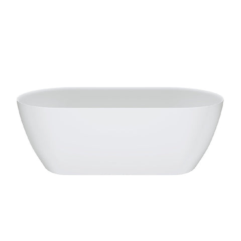 Fienza Kaya Resin Stone Solid Surface 1700mm Bath Matte White SS350-1700