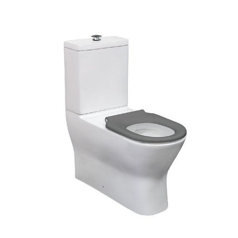 Fienza Delta Care 800 Toilet Suite S Trap 90-280mm Grey Seat K013GP