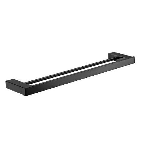 Fienza Koko Double Towel Rail 610mm Matte Black 85008610 (4597287551036)