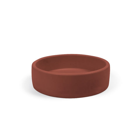 Nood Co Concrete Bowl Basin Round Surface Mount Clay BL1-1-0-Clay