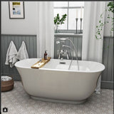 Belbagno Baden 1500mm Freestanding Bath Acrylic White BB2572