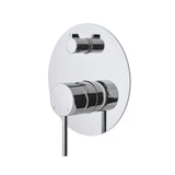 Fienza Kaya Wall Diverter Mixer, Large Round Plate Chrome 228102 (4705866186812)