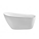 Belbagno Romano 1500mm Freestanding Bath Acrylic White BB15-1500