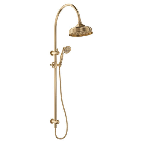 Fienza Lillian Twin Shower Rail Urban Brass 455114UB