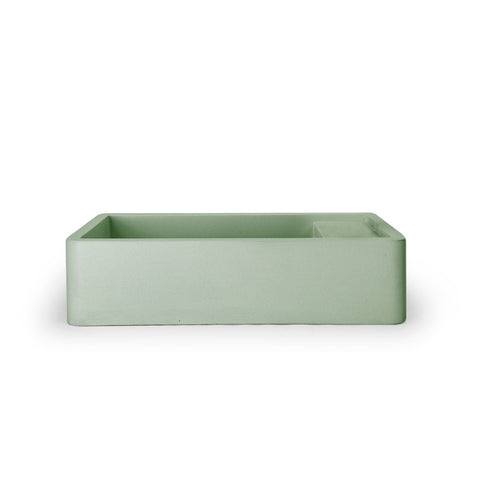Nood Co Concrete Shelf 01 Basin Surface Mount Mint (No Taphole/No Overflow) SH1-1-NO-0-Mint