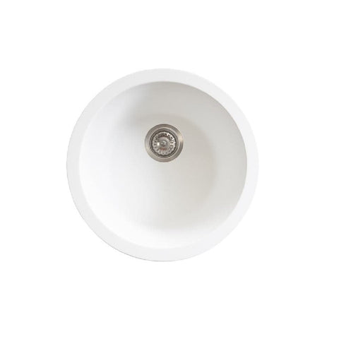 ADP Sink Bellevue Round 440mm Sink Matte White SINKBEL435WHT