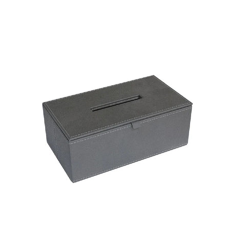 ADP Leatherette Tissue Box Grey TISSUEBOX#230GY