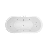 Decina Caval 1800mm Santai Spa Bath 12 Jet White CA1800SAN12JW