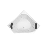 Decina Angelique 1295mm Corner Contour Spa 14 JET White AN1295CNSPAWC