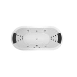 Decina Caval 1800mm Dolce Vita Spa Bath 18 Jet White CA1800DVSPAWC