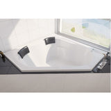 Decina Positano 1490mm Corner Bath White PO1500W