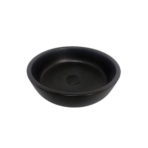 ADP Resort Ceramic Above Counter Basin Matte Black TOPCRESBK