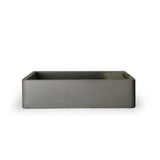 Nood Co Concrete Shelf 01 Basin Surface Mount Mid Tone Grey (No Taphole/Overflow) SH1-1-WO-0-Mid Tone Grey-OX