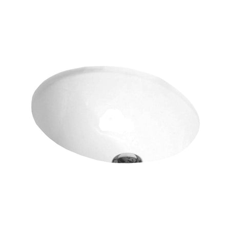 ADP Small Oval Under Counter Basin White BT416