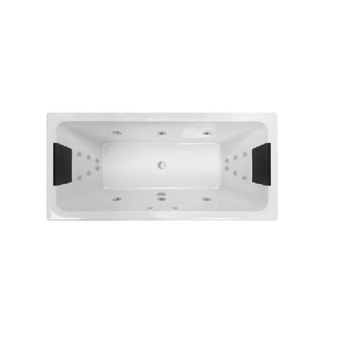 Decina Carina 1750mm Dolce Vita Spa Bath 18 Jet White CA1750DVSPAWC