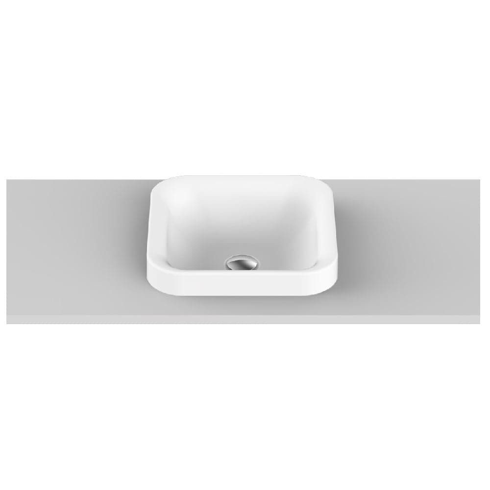 Adp Semi Inset ADP Truth Semi Inset Basin Gloss White TOPTTRU3737-G