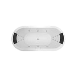 Decina Caval 1800mm Dolce Vita Spa Bath 18 Jet White CA1800DVSPAWC