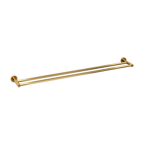 Eva Double Towel Rail 900mm PVD Gold