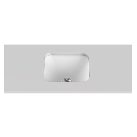 ADP Honour Under Counter/Inset Basin Matte White TOPTHON3737-TS