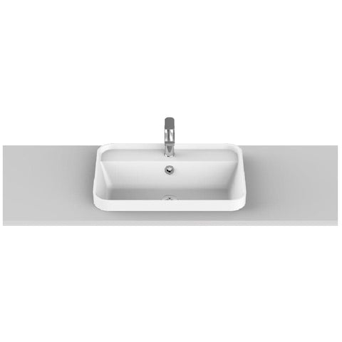 ADP Miya 550 Semi Inset Basin White Matte TOPSMIIN55WM