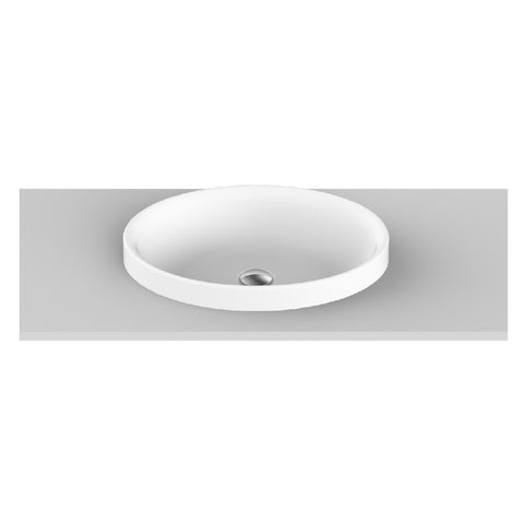 ADP Dignity Semi Inset Basin Gloss White TOPTDIG5037-G