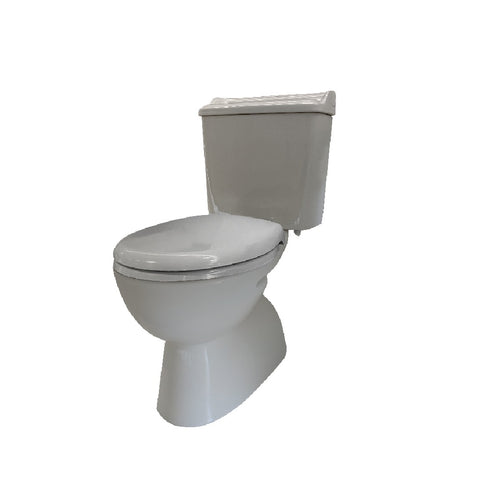 Johnson Suisse Colonial Close Couple Toilet White Seat J2010.J2400C- WHITE SEAT