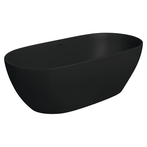 Fienza Luciana 1690 Matte Black Stone Bath ST11-1700B