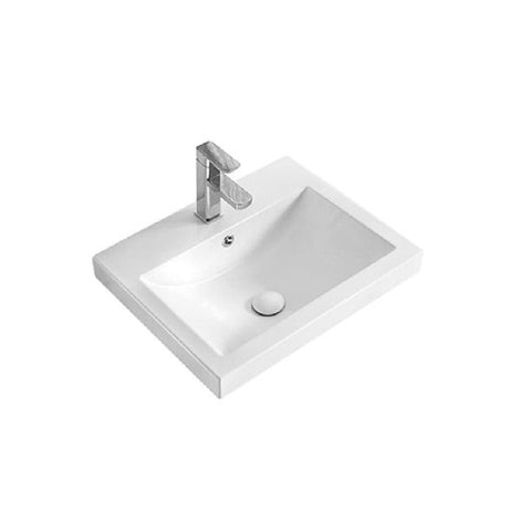 ADP Scoop Semi Inset Basin Gloss White TOPCSCO5446GW