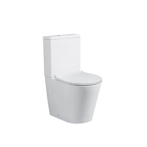 Decina Fabrino Rimless Back to Wall Toilet Suite White FATSWFR