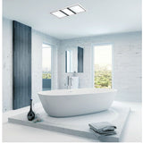 IXL Bathroom Lighting Premium Tastic Luminate Dual Heater, Fan & Light White Fascia 32411