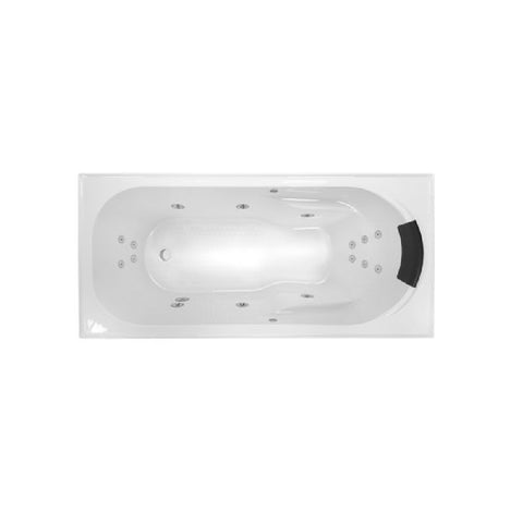 Decina Modena 1800mm Dolce Vita Spa Bath 16 Jet White MO1800DVSPAWC