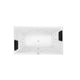 Decina Lago 1795mm Contour Spa Bath 18 Jet White LA1790CNSPAWC