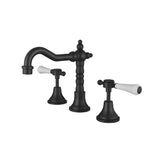 Fienza Lillian Lever Shepherds Crook Basin Set Matte Black 339101BK