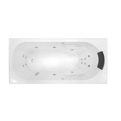 Decina Prima 1650mm Dolce Vita Spa Bath 16 Jet White PR1650DVSPAWC