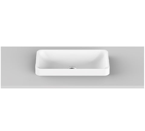 ADP Faith Semi Inset Basin Gloss White TOPTFAI5026-G