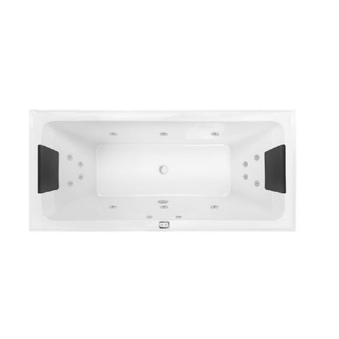 Decina San Diego 1790mm Contour Spa Bath 14 Jet White SD1790CNSPAWC